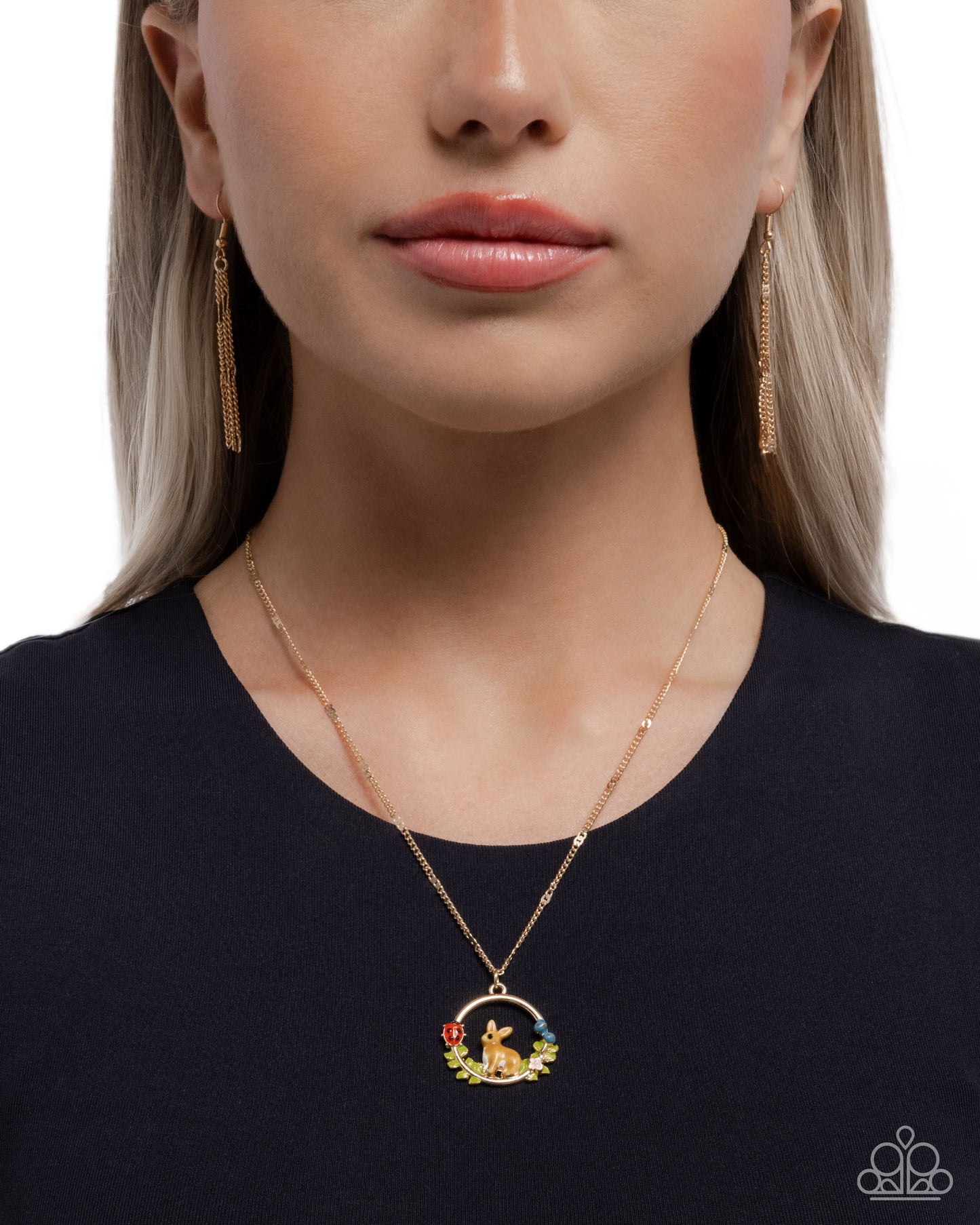 Easter Emblem - Gold Necklace - Paparazzi Accessories