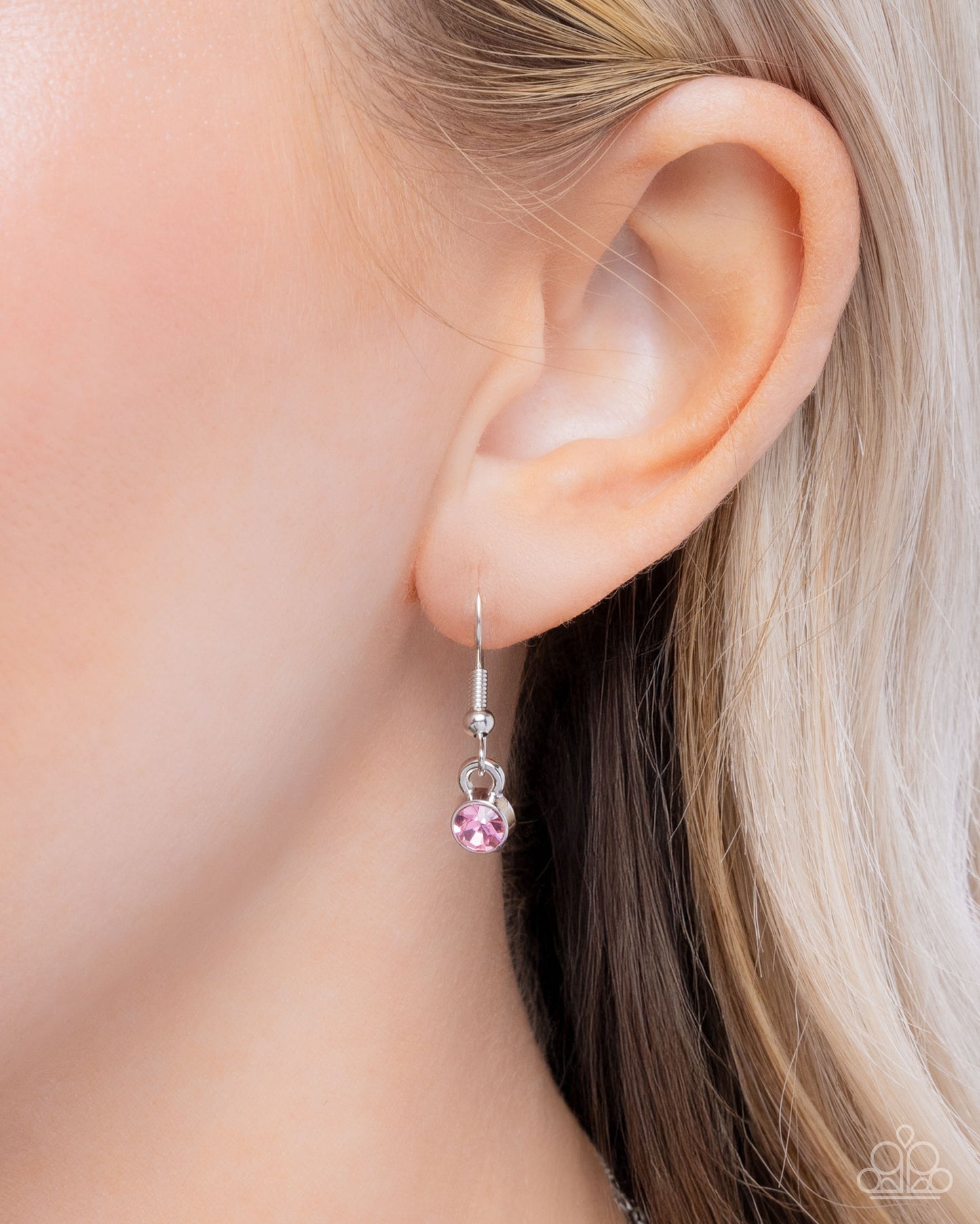 Hypnotic Hero - Pink Rhinestone Silver and Gold Necklace - Paparazzi Accessories