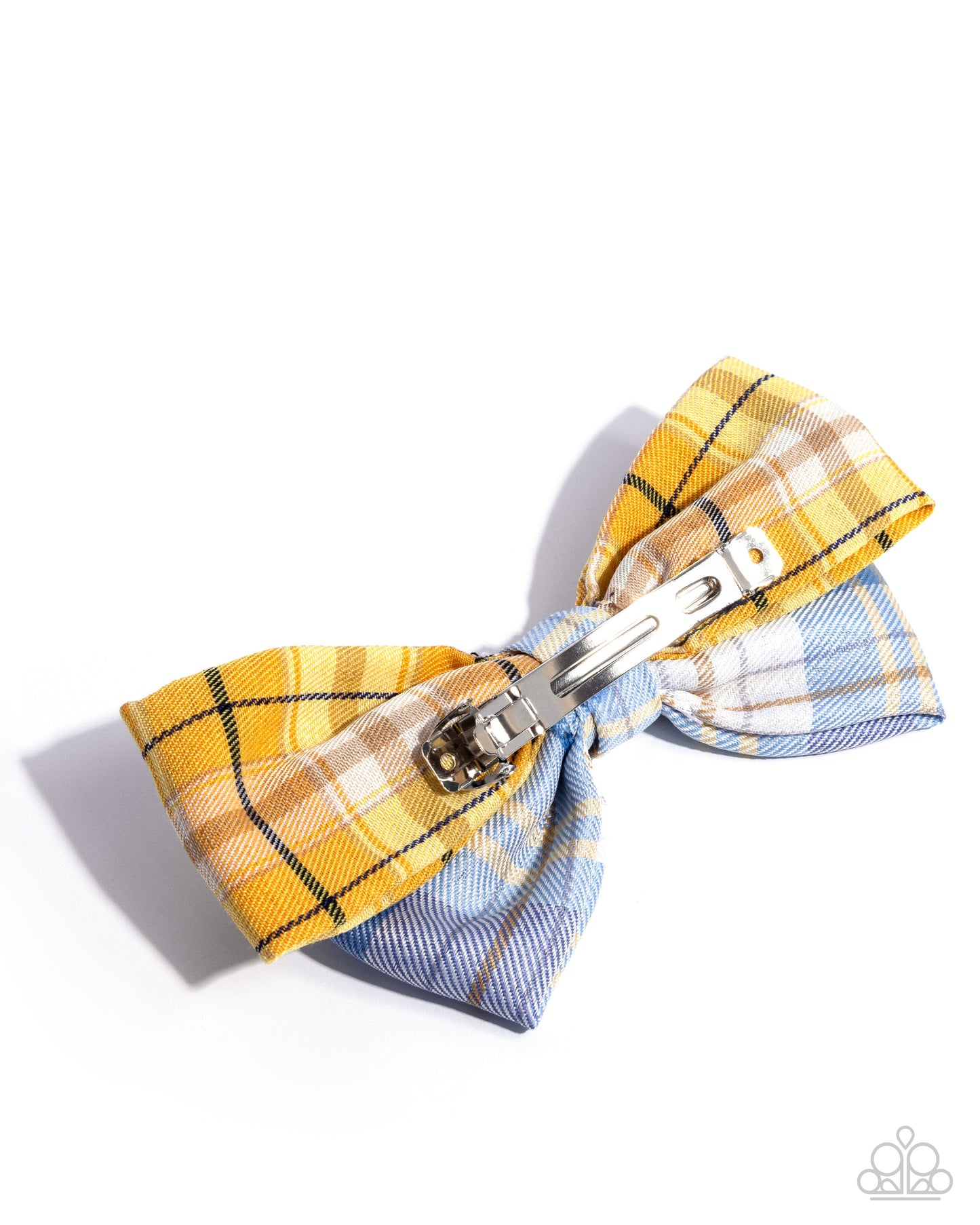 Let It BOW - Blue Plaid Hair Bow - Paparazzi Accessories