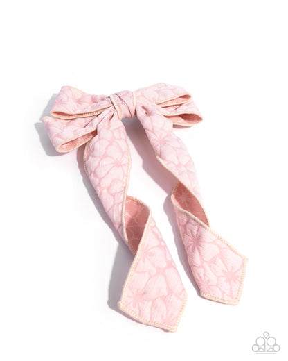 Good to BOW - Pink Hair Bow - Paparazzi Accessories