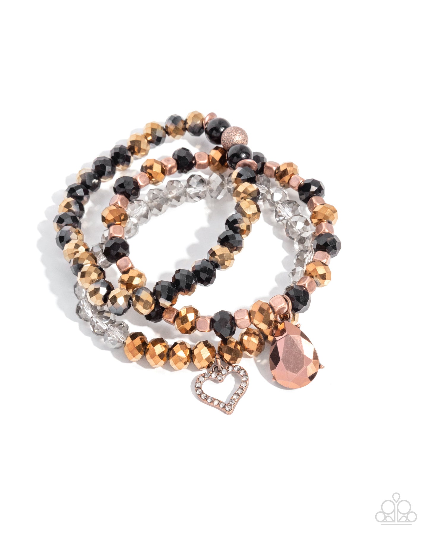 Lasting Layers - Copper Bracelet Stack - Paparazzi Accessories