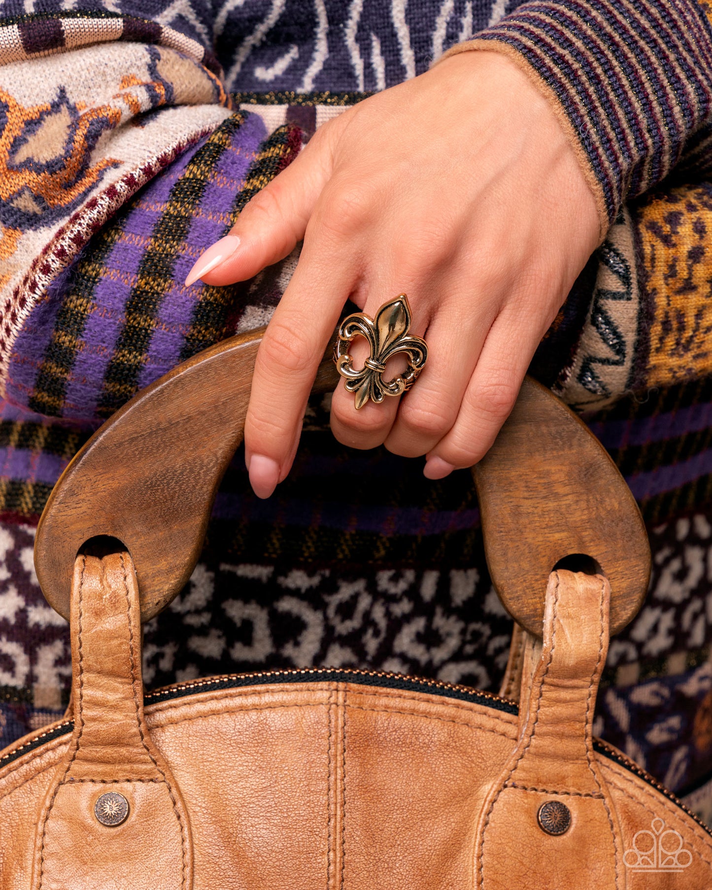 Fleur de Lis - Gold Ring - Paparazzi Accessories