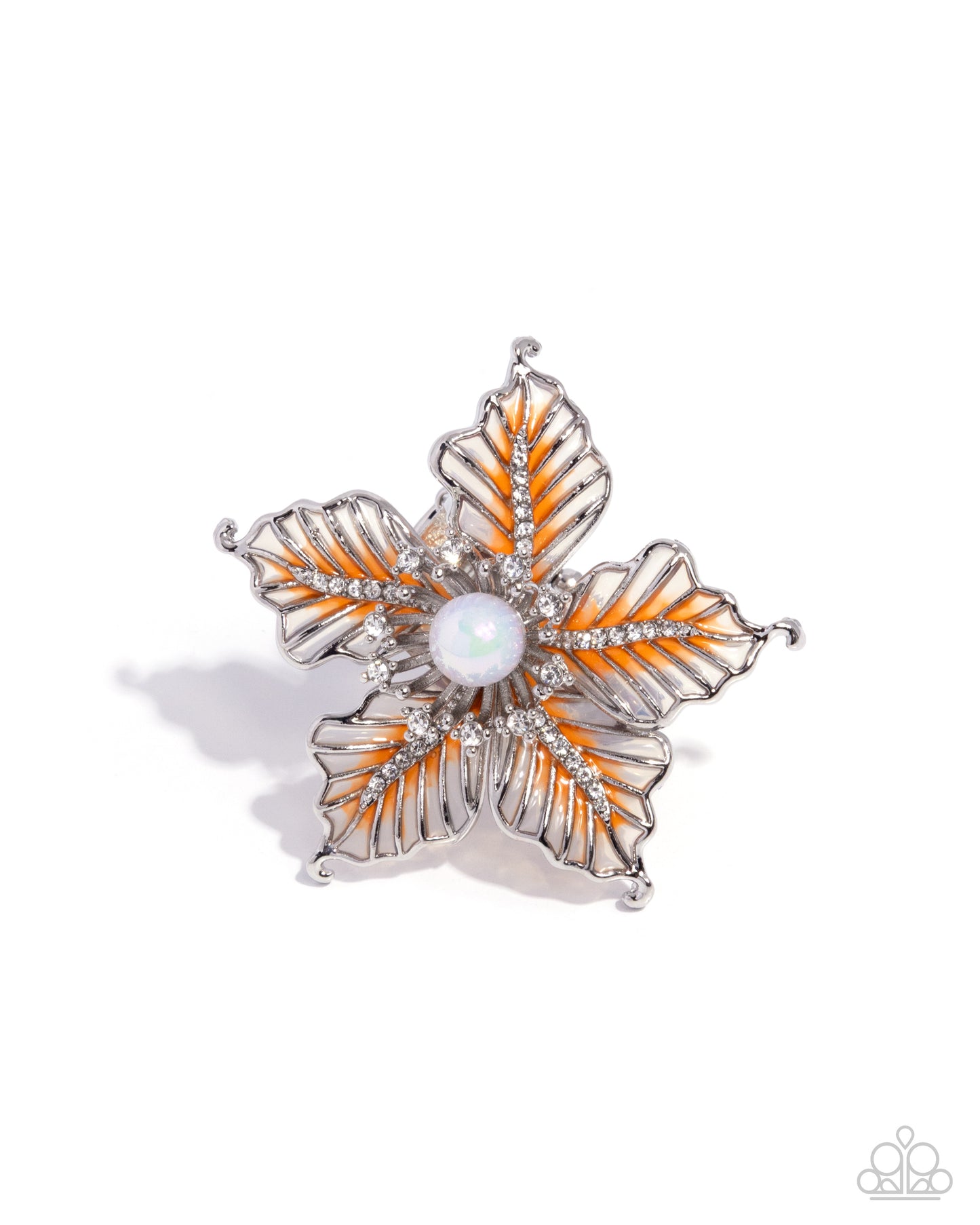 FLORAL Family - Orange Ring - Paparazzi Accessories