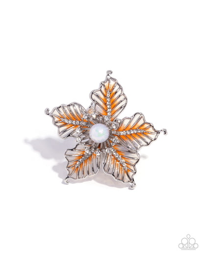 FLORAL Family - Orange Ring - Paparazzi Accessories