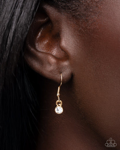 LOCK Show - Gold Heart Padlock Necklace - Paparazzi Accessories