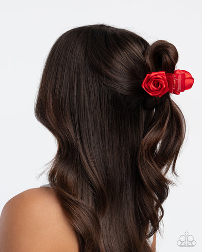 Ribbon Reaction - Red - Claw Clip