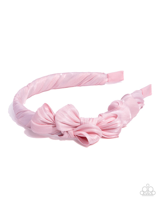 Timeless Ties - Pink Ribbon Headband - Paparazzi Accessories