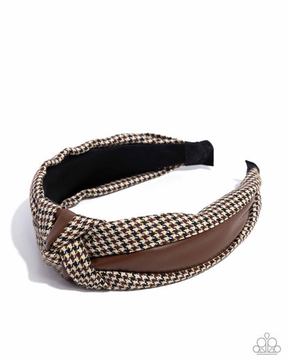 Houndstooth Haute - Brown