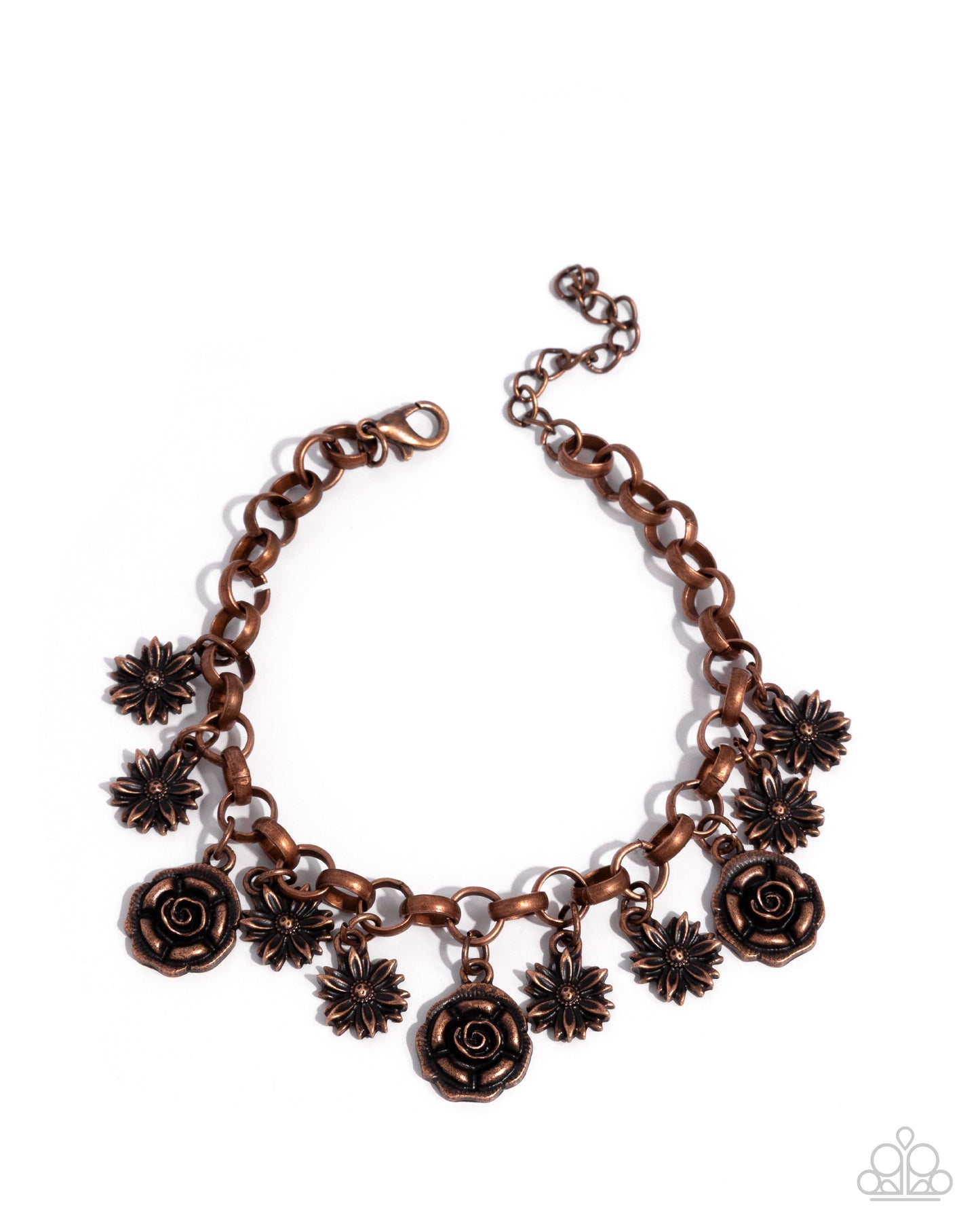 Grandiose Garden - Copper Charm Bracelet - Paparazzi Accessories