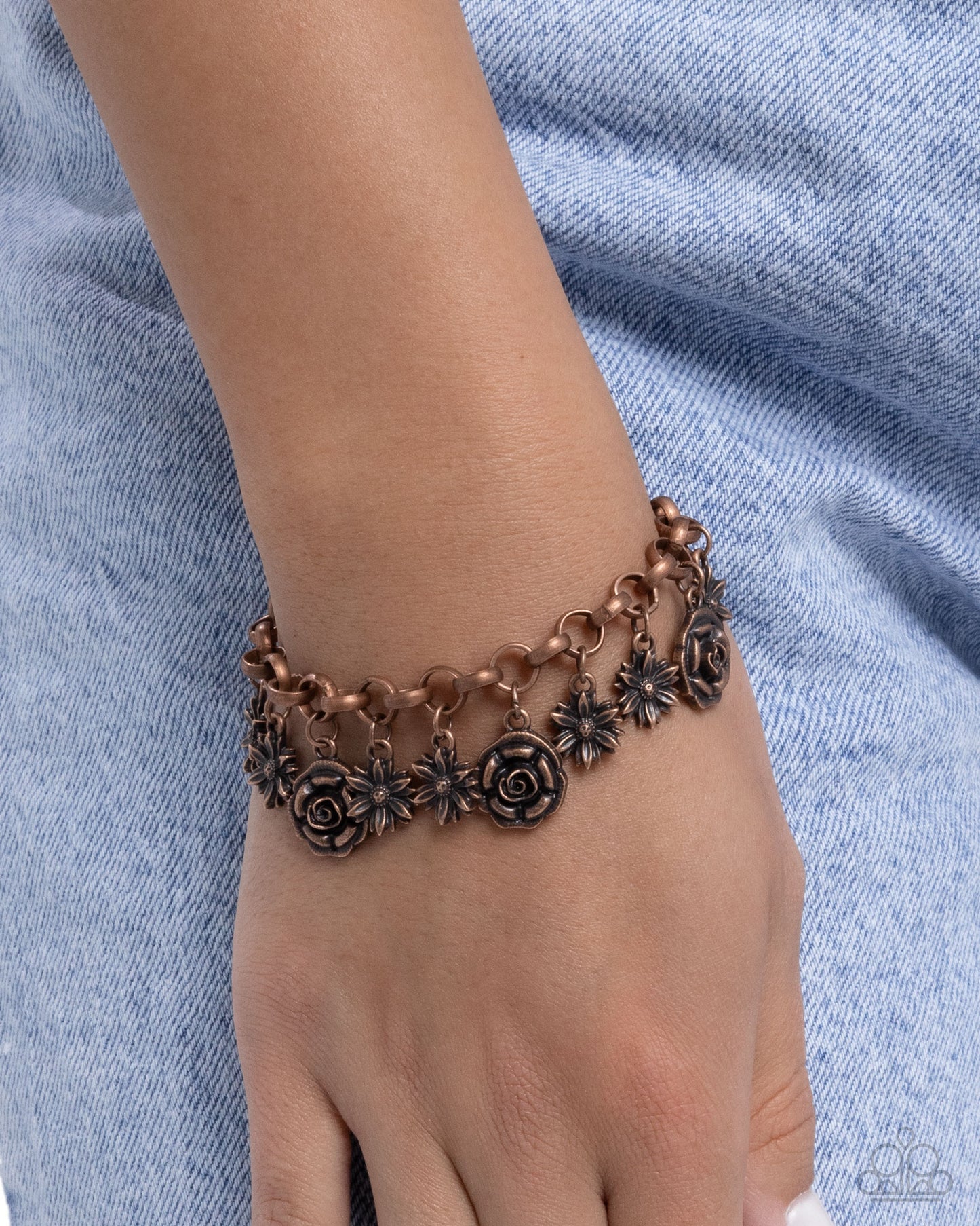 Grandiose Garden - Copper Charm Bracelet - Paparazzi Accessories