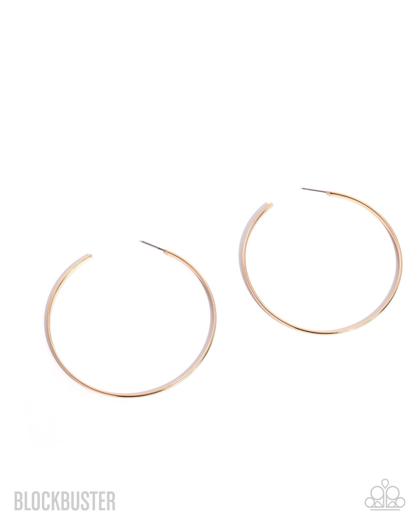 Basic Bombshell - Gold Hoop Blockbuster Earrings - Paparazzi Accessories