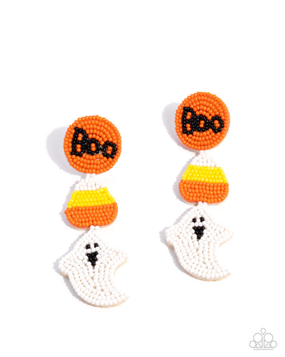 SPOOK-taculer Sashay - Multi Seed bead Fish Hook Earrings - Paparazzi Accessories