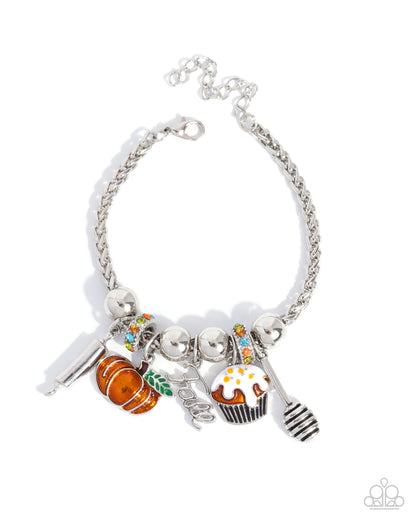 So Much to be Thankful For - Multi Charm Silver Bracelet - Paparazzi Accessories