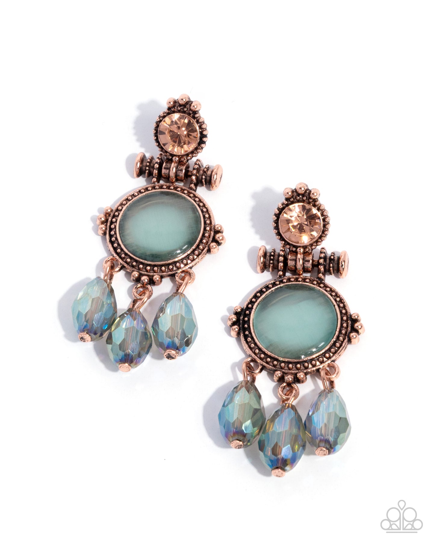 Easygoing Elevation - Copper Earrings - Paparazzi Accessories