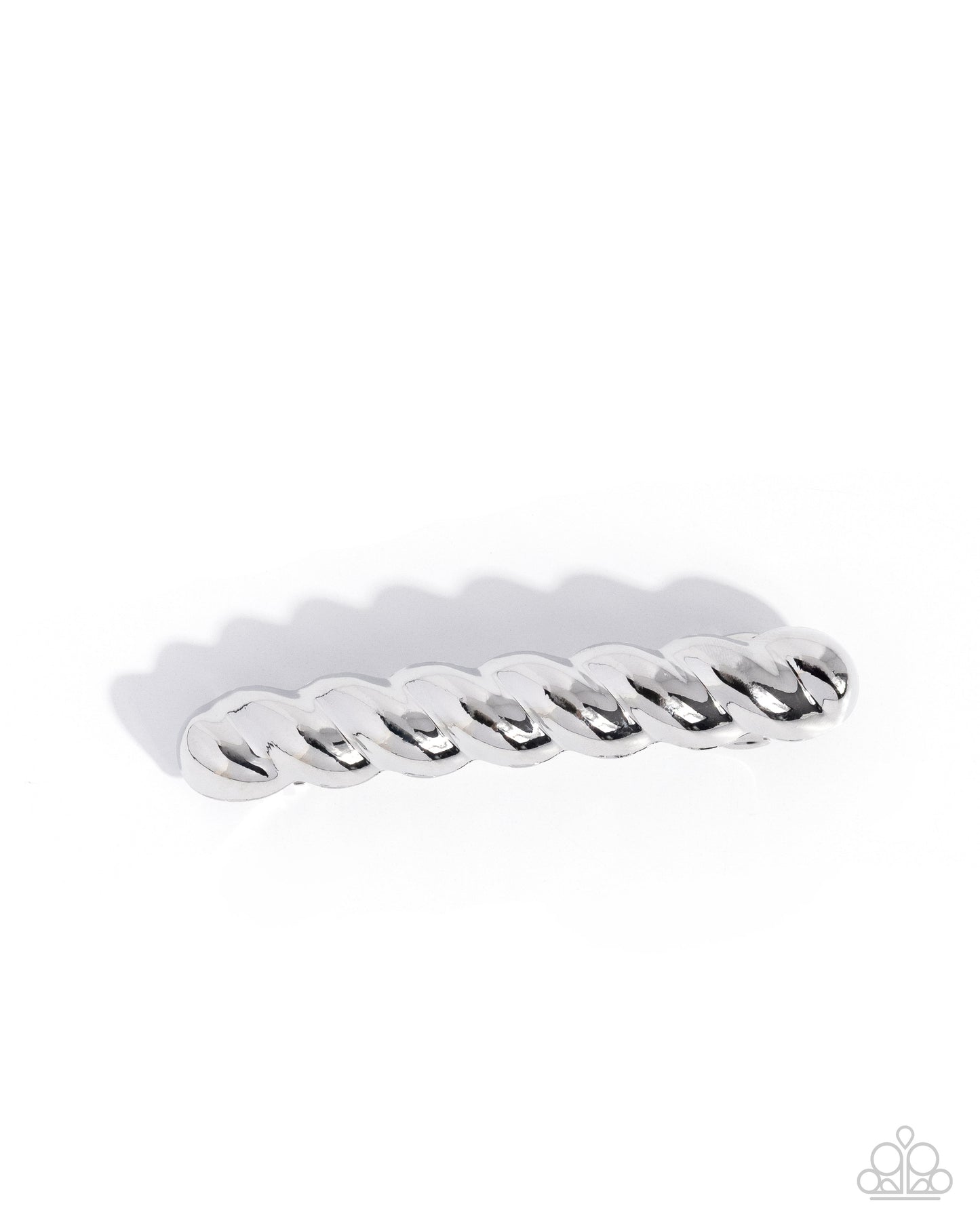 Twisted Trade - Silver Hair Clip - Paparazzi Accessories