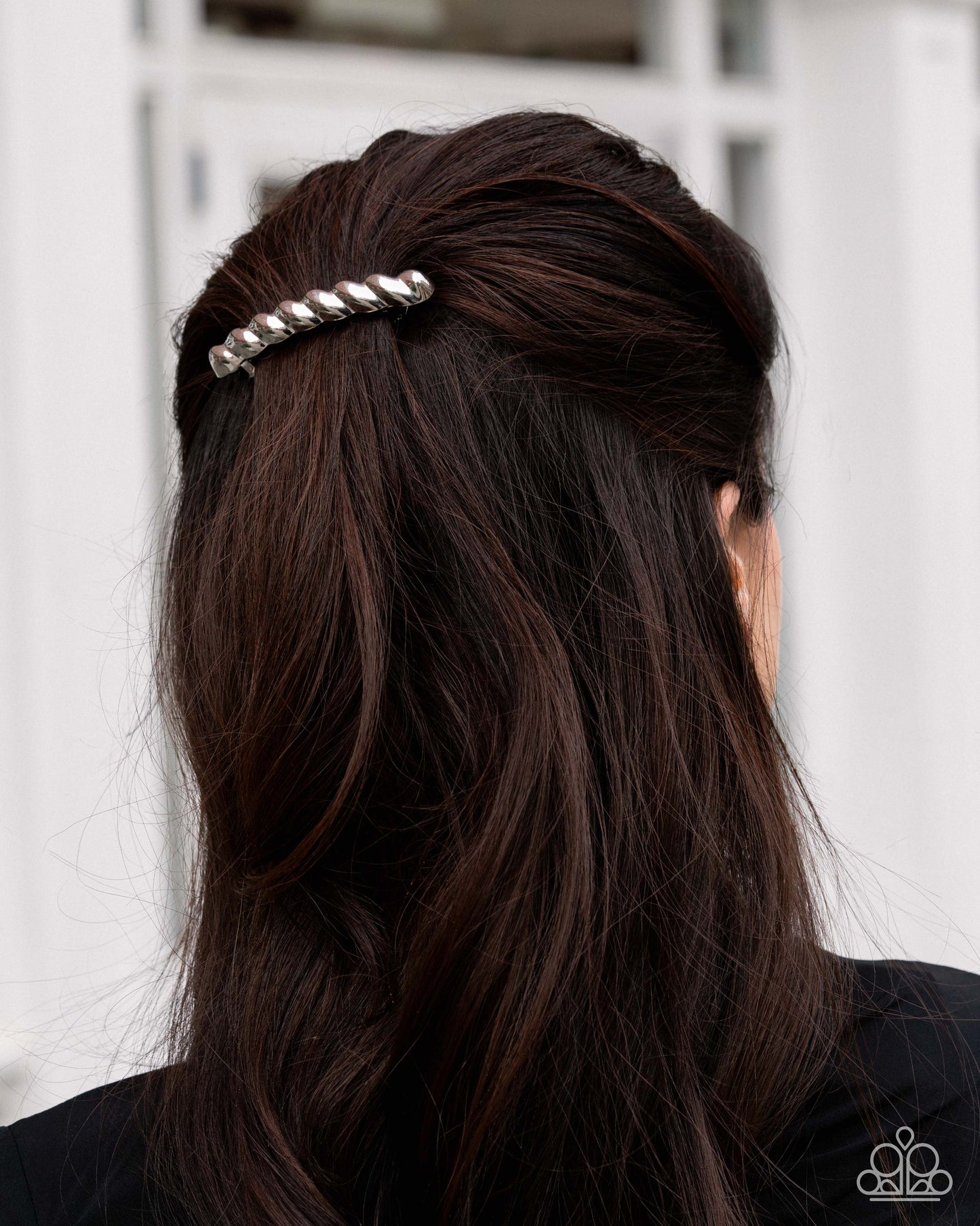 Twisted Trade - Silver Hair Clip - Paparazzi Accessories