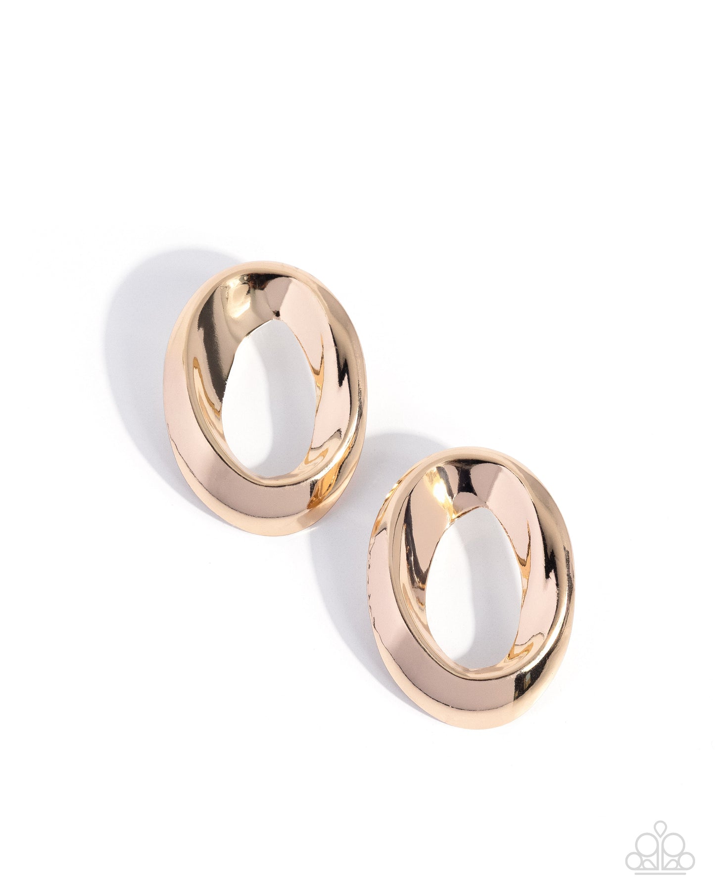 Adorable Announcement - Gold Earrings - Paparazzi Accessories