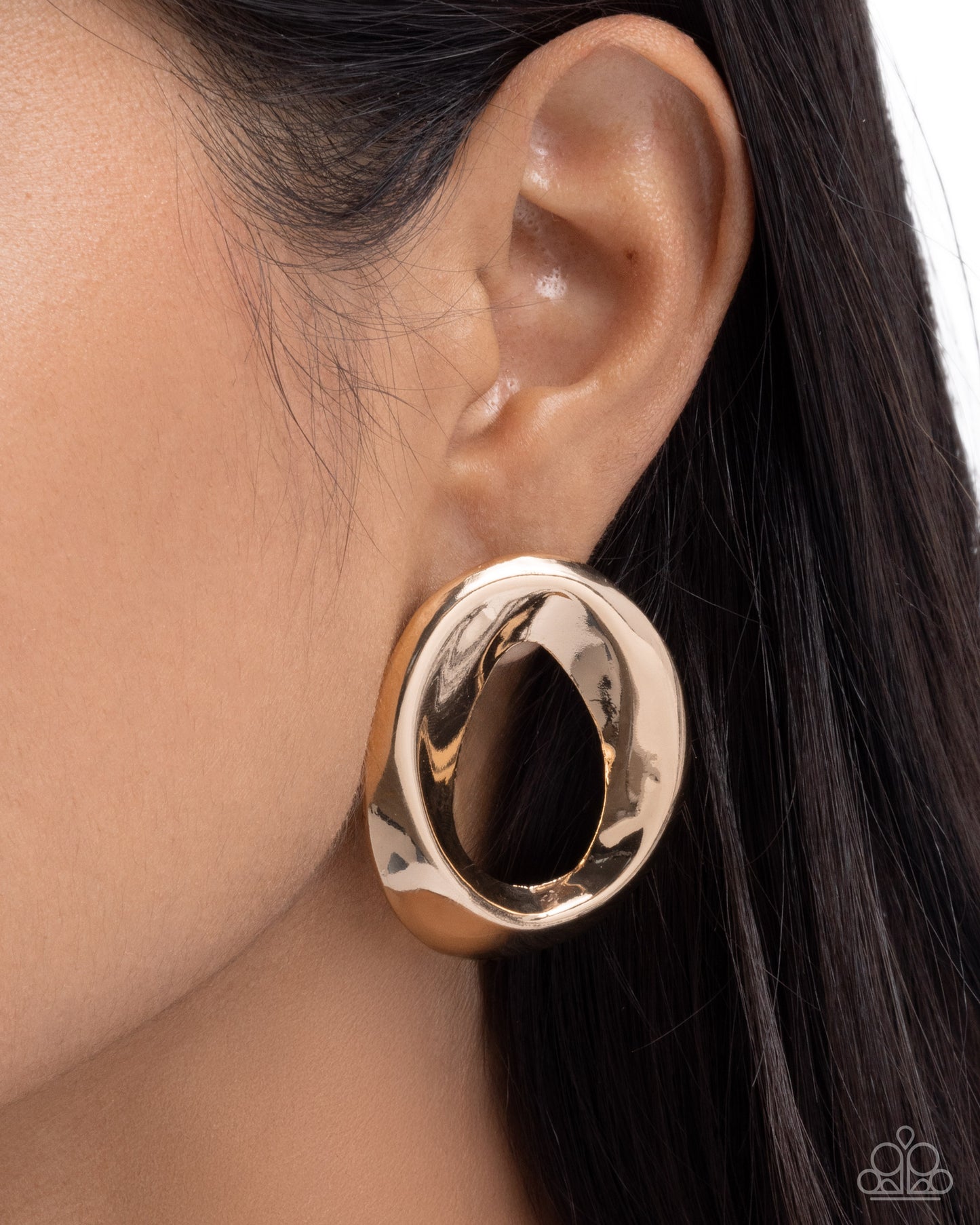 Adorable Announcement - Gold Earrings - Paparazzi Accessories