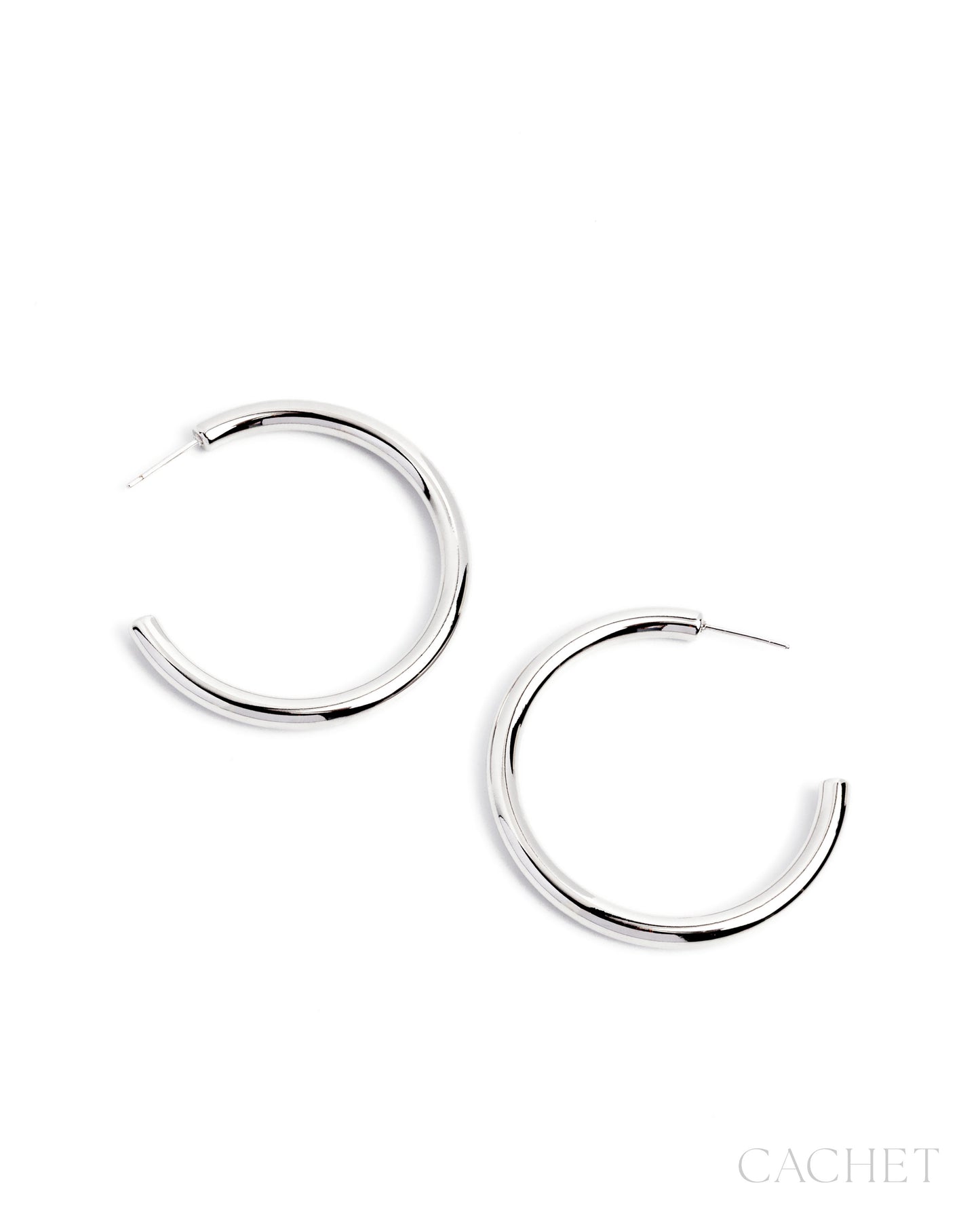 CACHET - "Argent" - Rhodium Plated Earrings