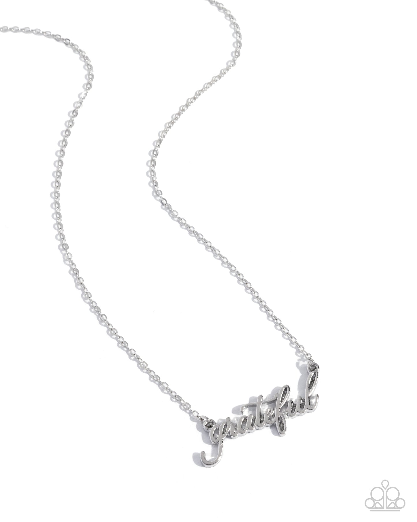 Grateful for You - Silver Necklace - Paparazzi Accessories