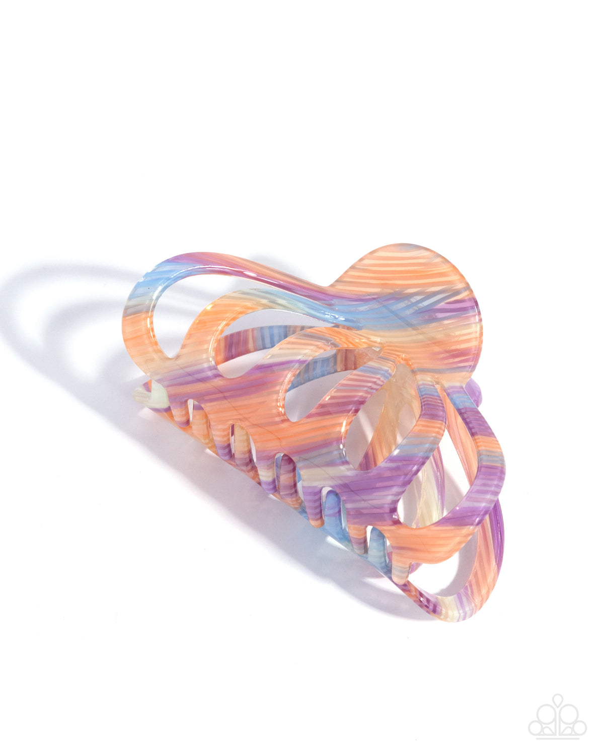 Spellcasting Stripes - Multi Acylic Claw Clip - Paparazzi Accessories