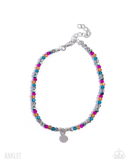 Colorfully Candid - Multi Anklet