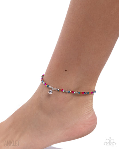 Colorfully Candid - Multi Anklet