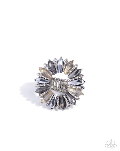 Powerhouse Pedestal - Silver Ring - Paparazzi Accessories