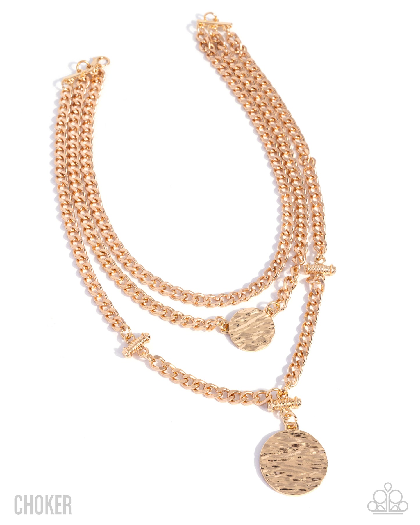 Generously Grungy - Gold Layered Curb Chain Necklace - Paparazzi Accessories