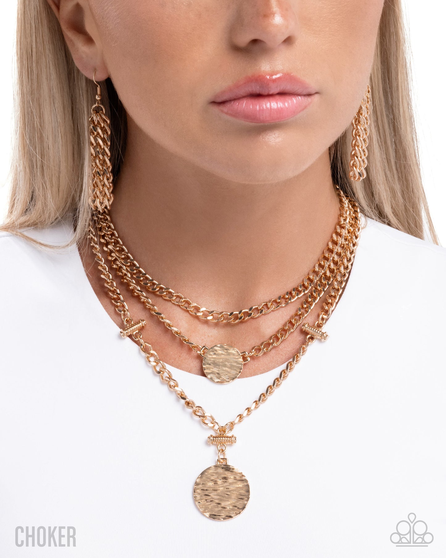Generously Grungy - Gold Layered Curb Chain Necklace - Paparazzi Accessories