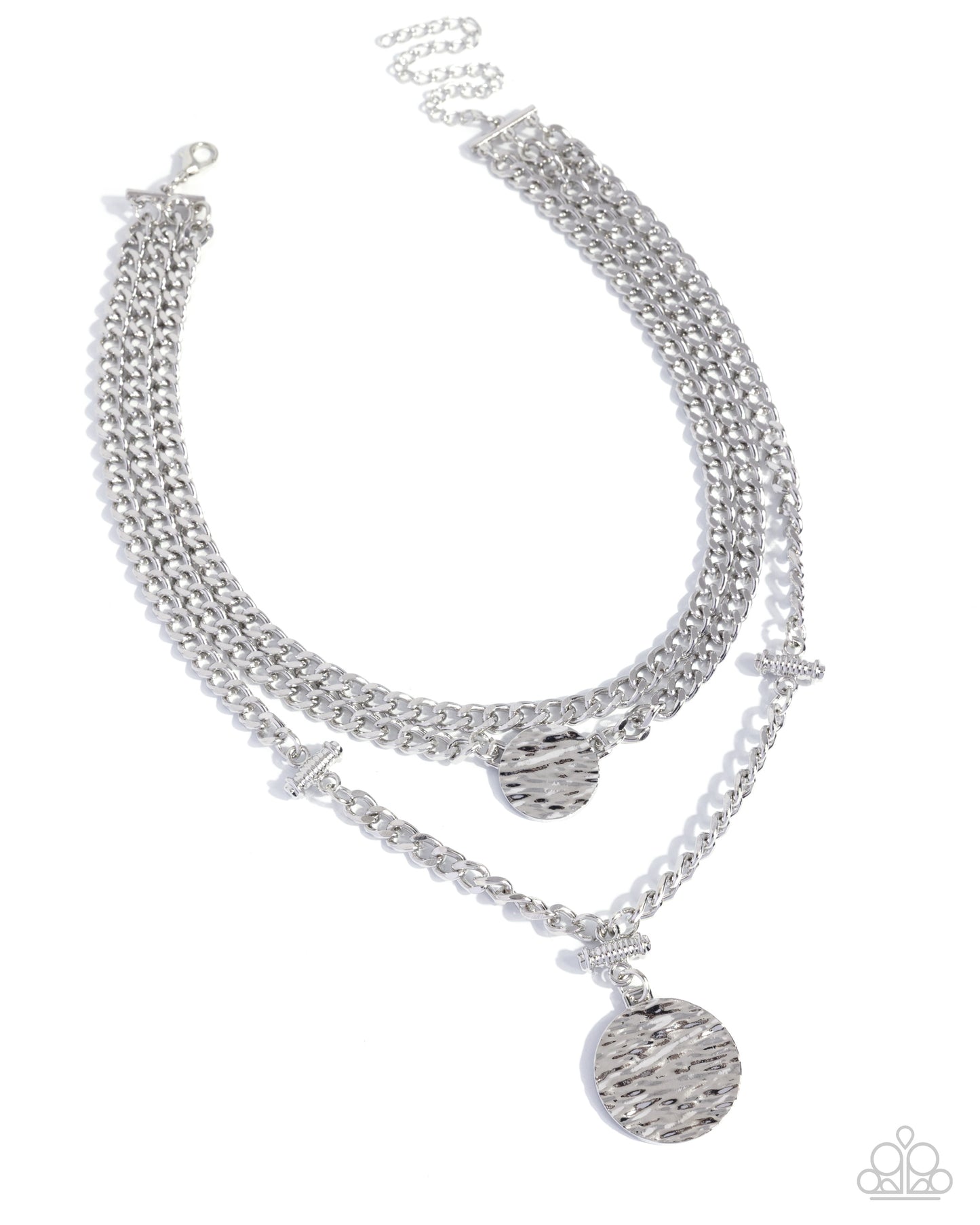 Generously Grungy - Silver Necklace Stack - Paparazzi Accessories