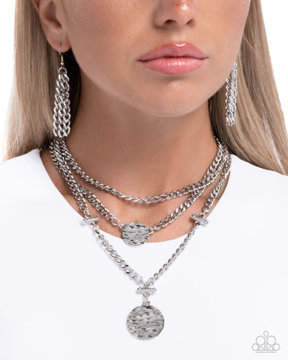 Generously Grungy - Silver Necklace Stack - Paparazzi Accessories