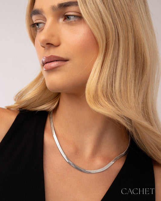 CACHET - "Sorelle" - Rhodium Plated Necklace