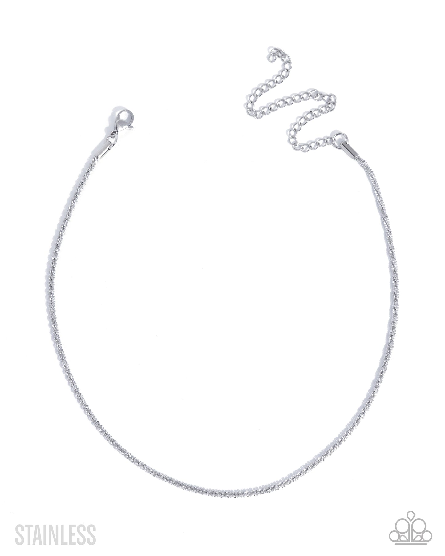 Authoritative Academy - Silver Stainless Steel Choker Necklace - Paparazzi Accessories
