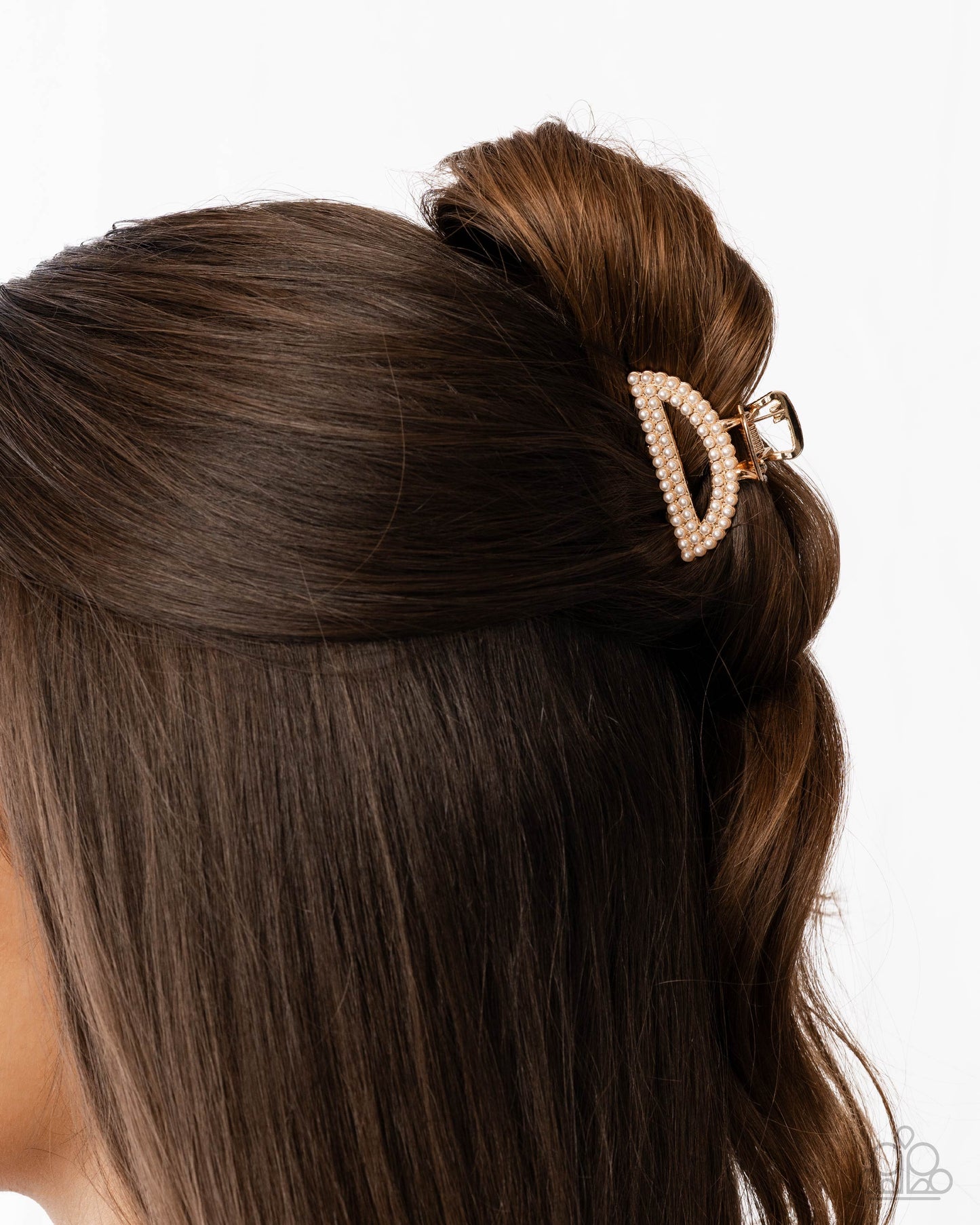 Directorial Delight - Gold Claw Clip - Paparazzi Accessories