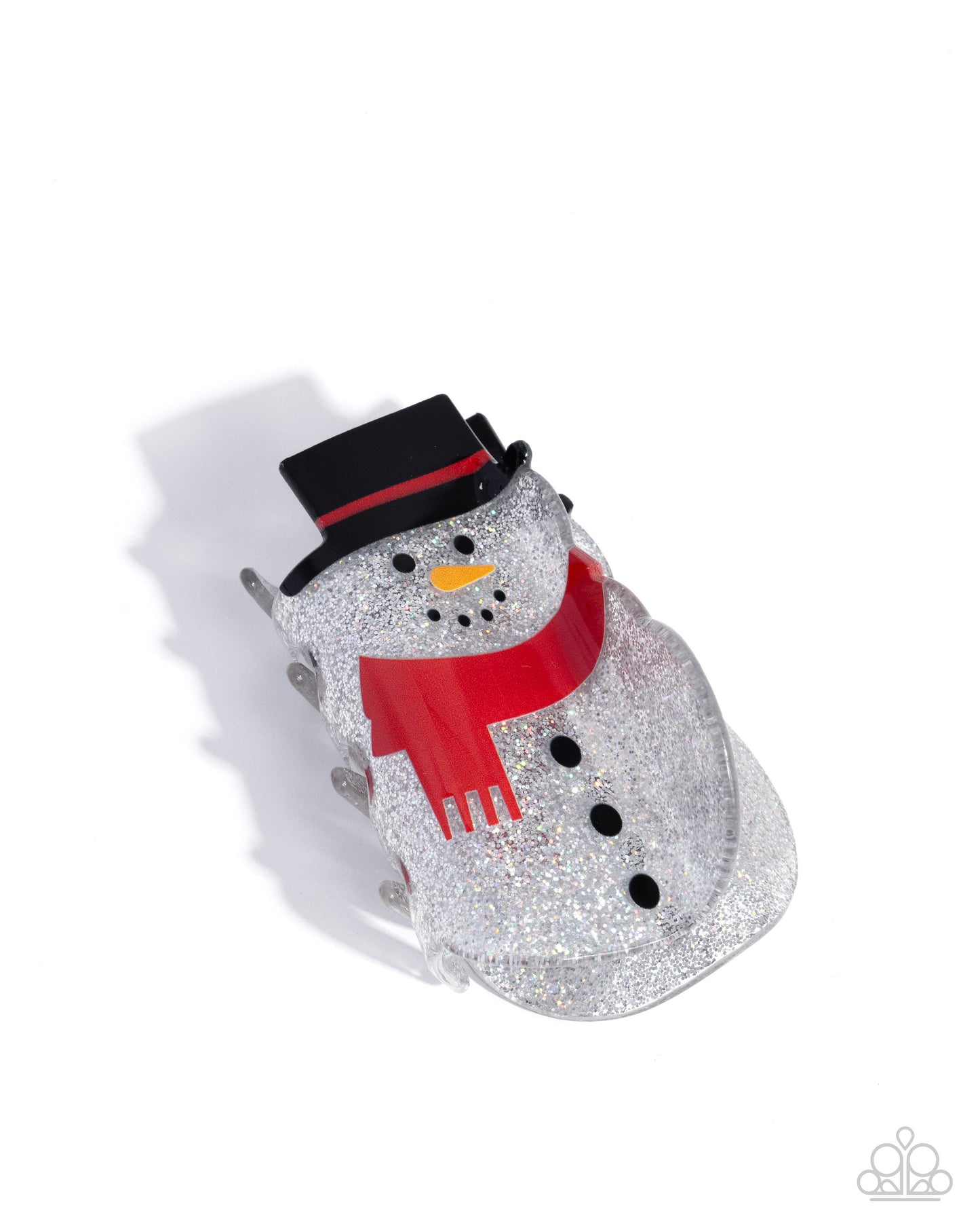 Snowman Serenade - Multi Acrylice Snowman Claw Clip - Paparazzi Accessories