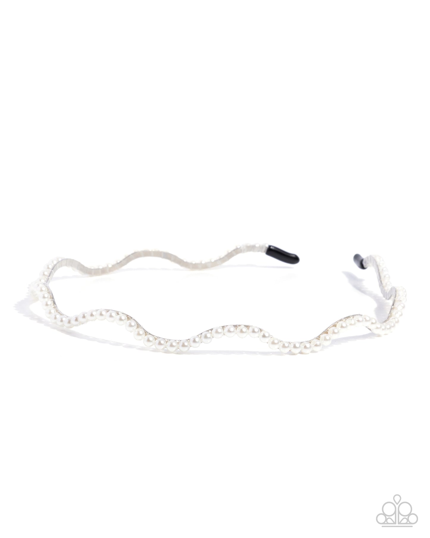 Palatable Pearls - White Pearl, Silver Headband - Paparazzi Accessories