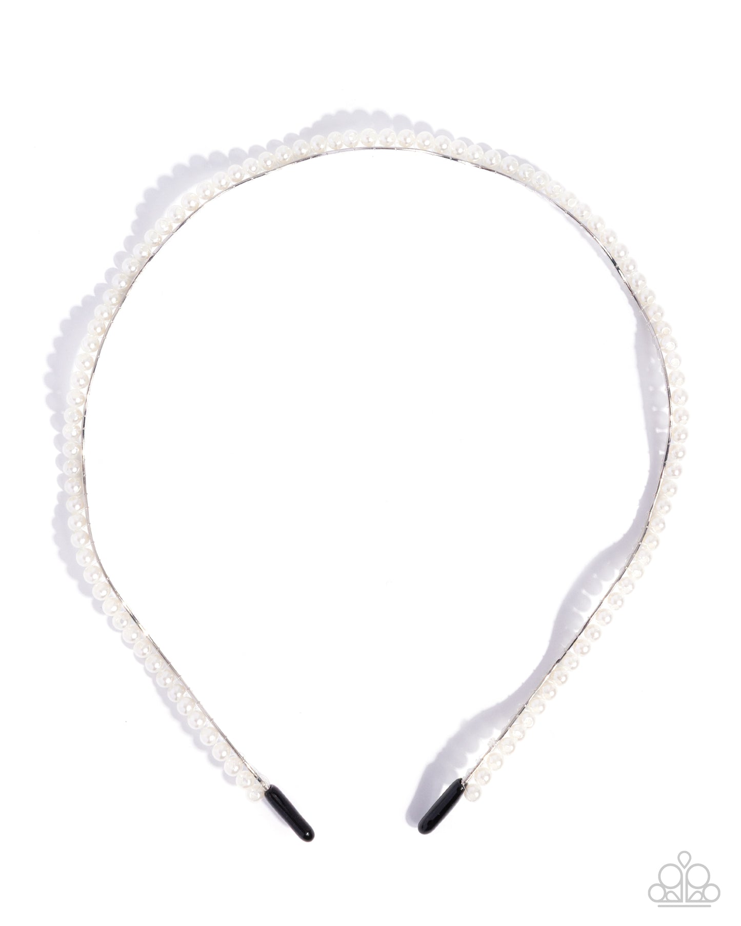 Palatable Pearls - White Pearl, Silver Headband - Paparazzi Accessories