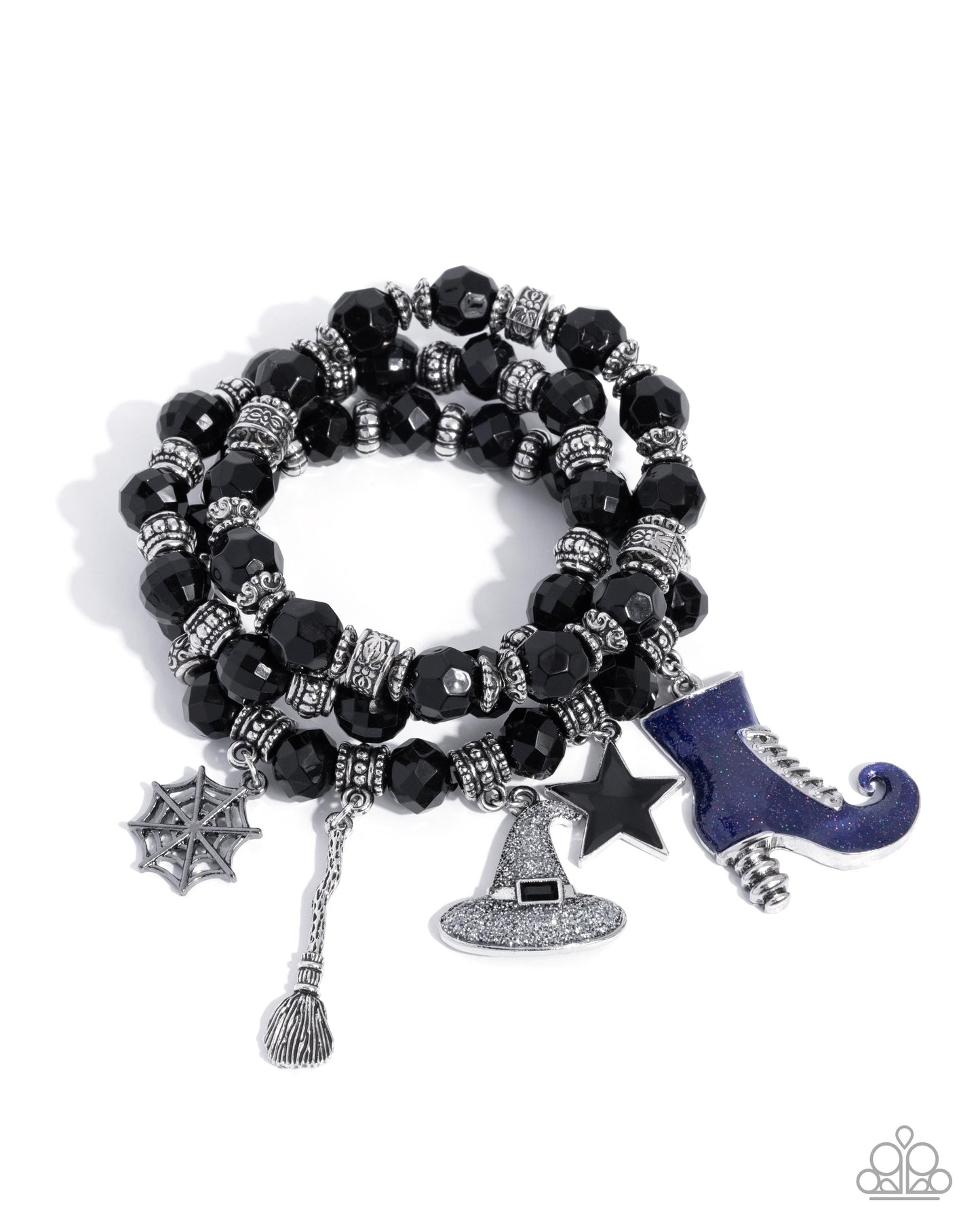 Witchs Night Out - Multi Charm Bracelet Stack - Paparazzi Accessories