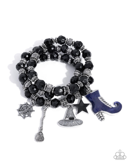 Witchs Night Out - Multi Charm Bracelet Stack - Paparazzi Accessories