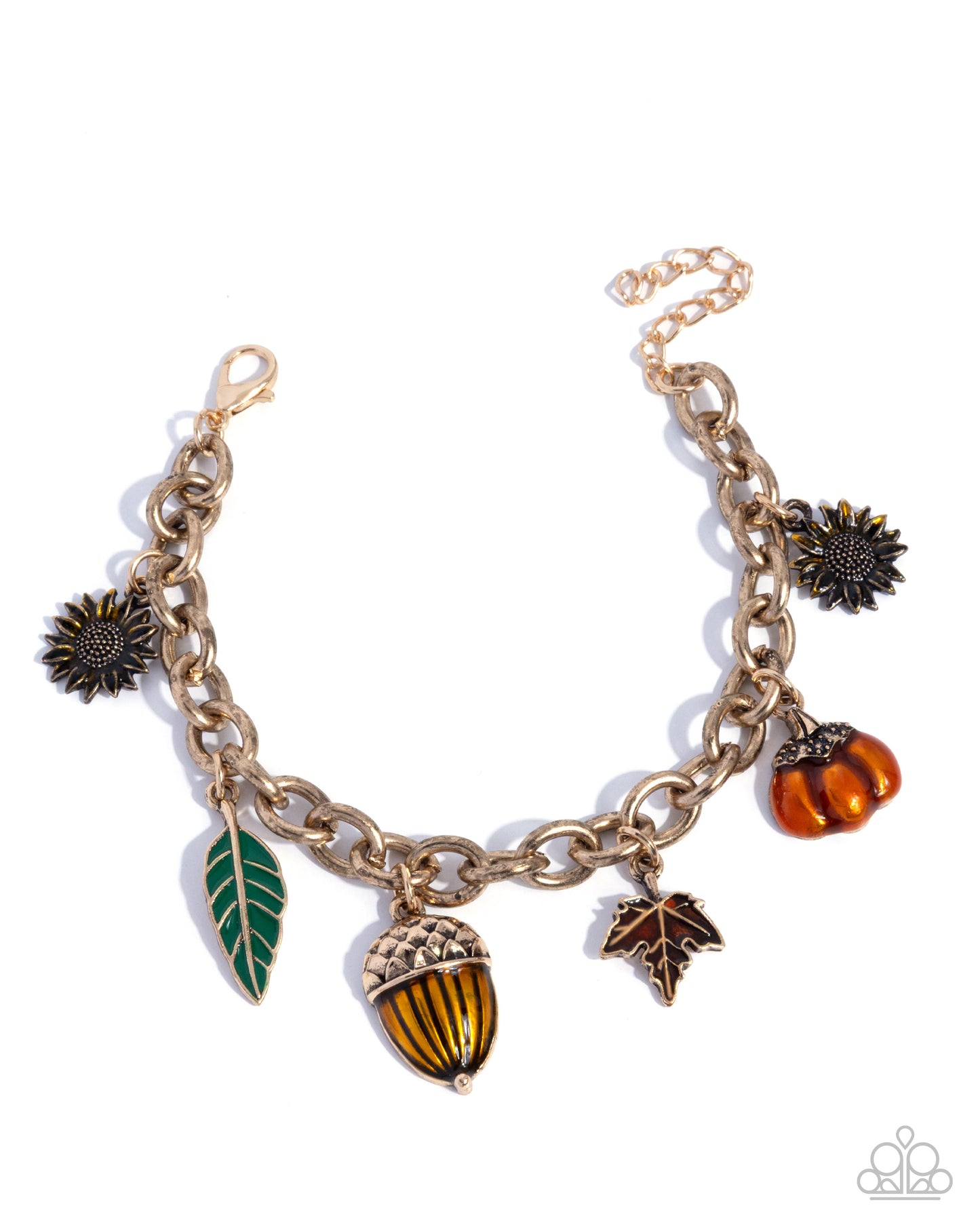 Autumnal Advance - Multi Charm Bracelet - Paparazzi Accessories