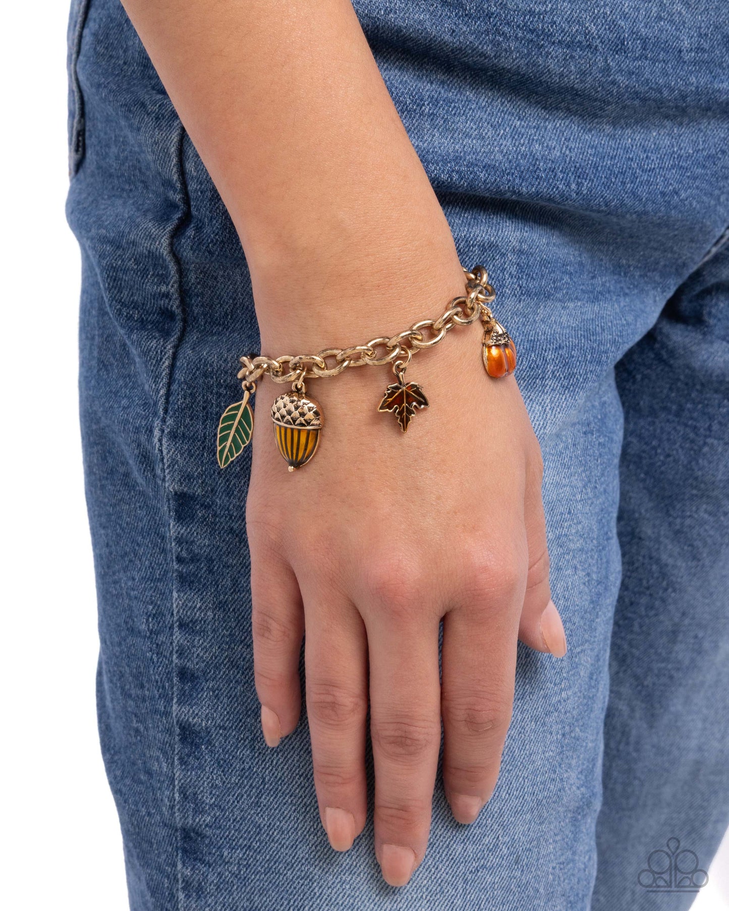 Autumnal Advance - Multi Charm Bracelet - Paparazzi Accessories