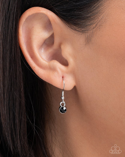 Halloween Homecoming - Black Witch, Spider, Bat, Cat, Silver Crescent Moon Pendant Necklace - Paparazzi Accessories