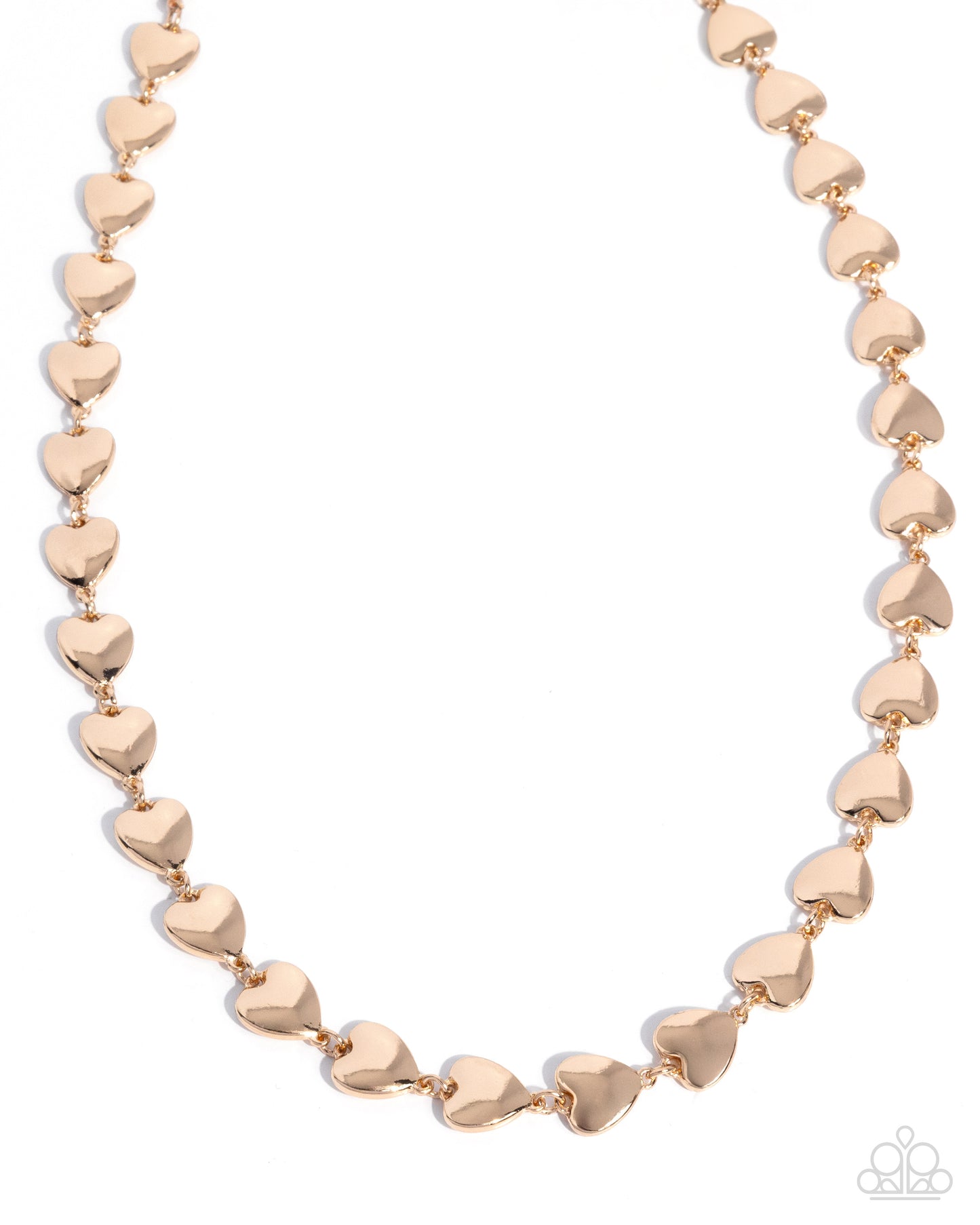 Already Gone - Gold Heart Necklace - Paparazzi Accessories