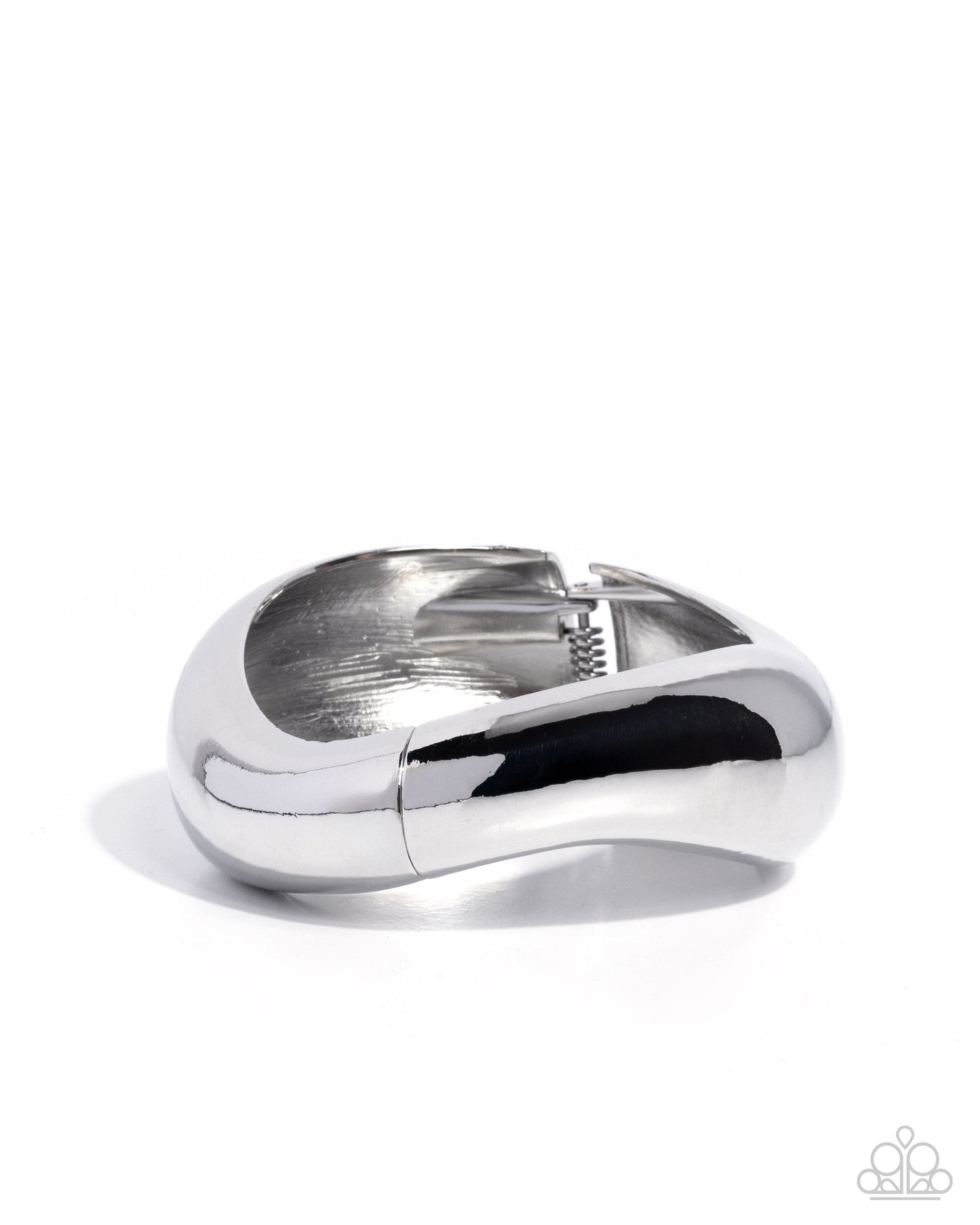 Fearless Fame - Silver Hinge Bracelet - Paparazzi Accessories