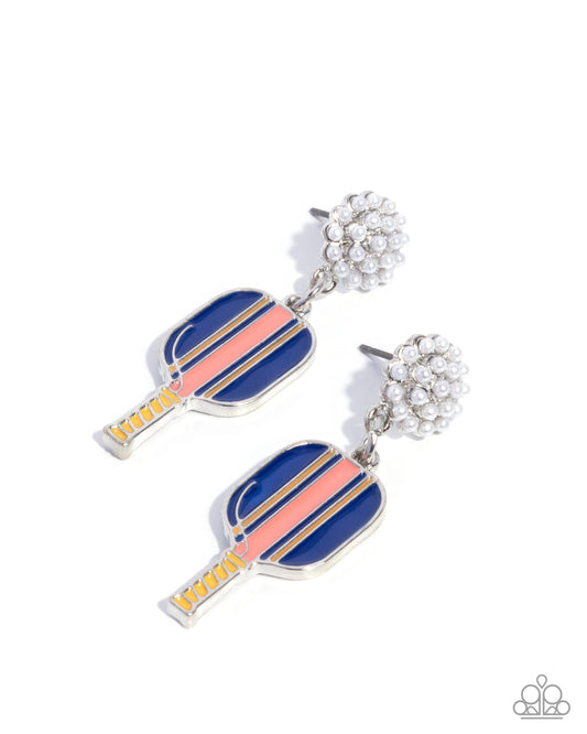 Pickleball Game - Multi Post Back Earrings - Paparazzi Accessories