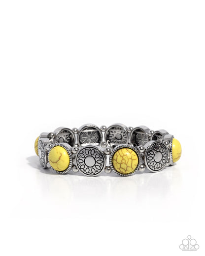 Stamped Stones - Yellow