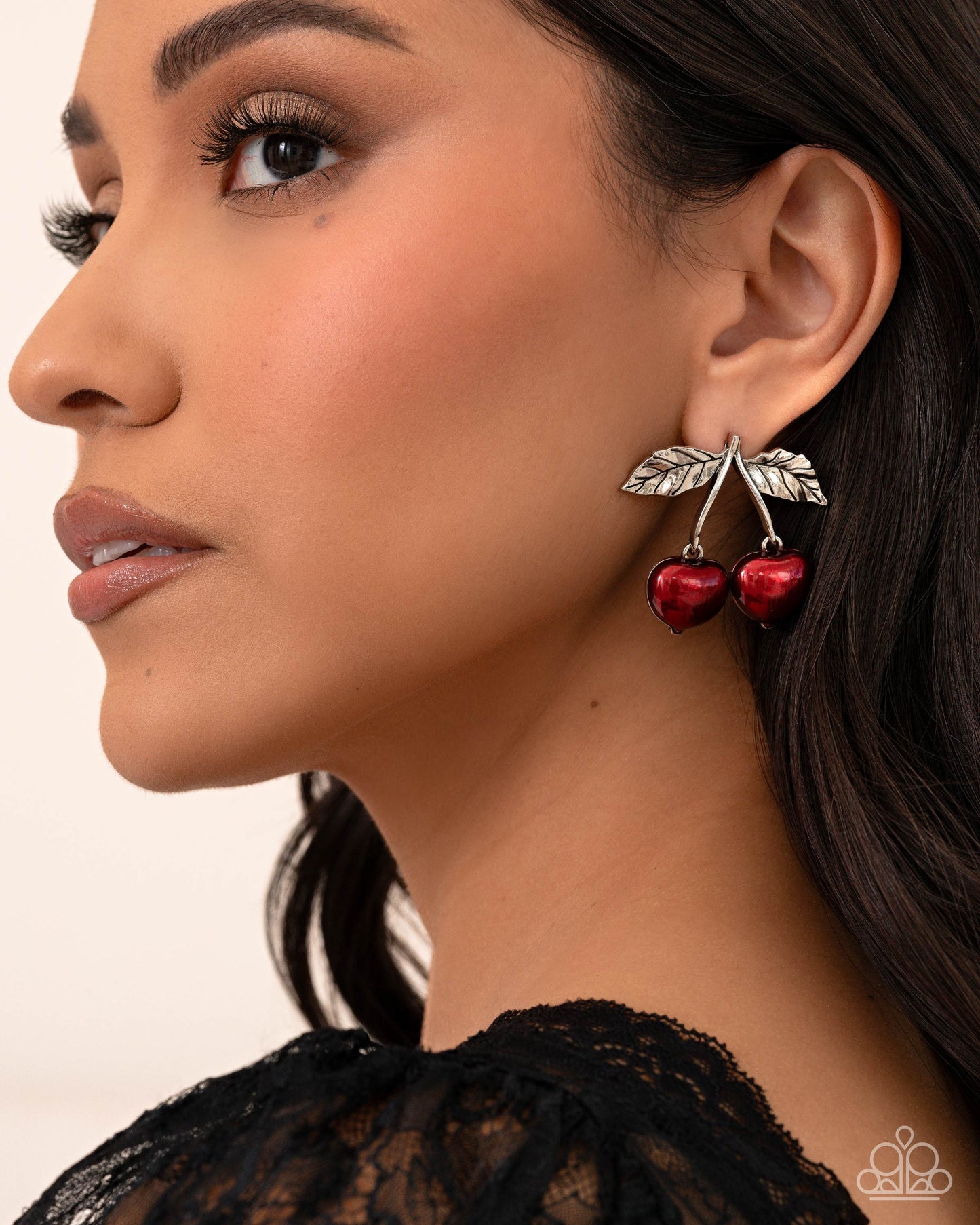 Confident Cherries - Red Cherry Post Back Earrings - Paparazzi Accessories
