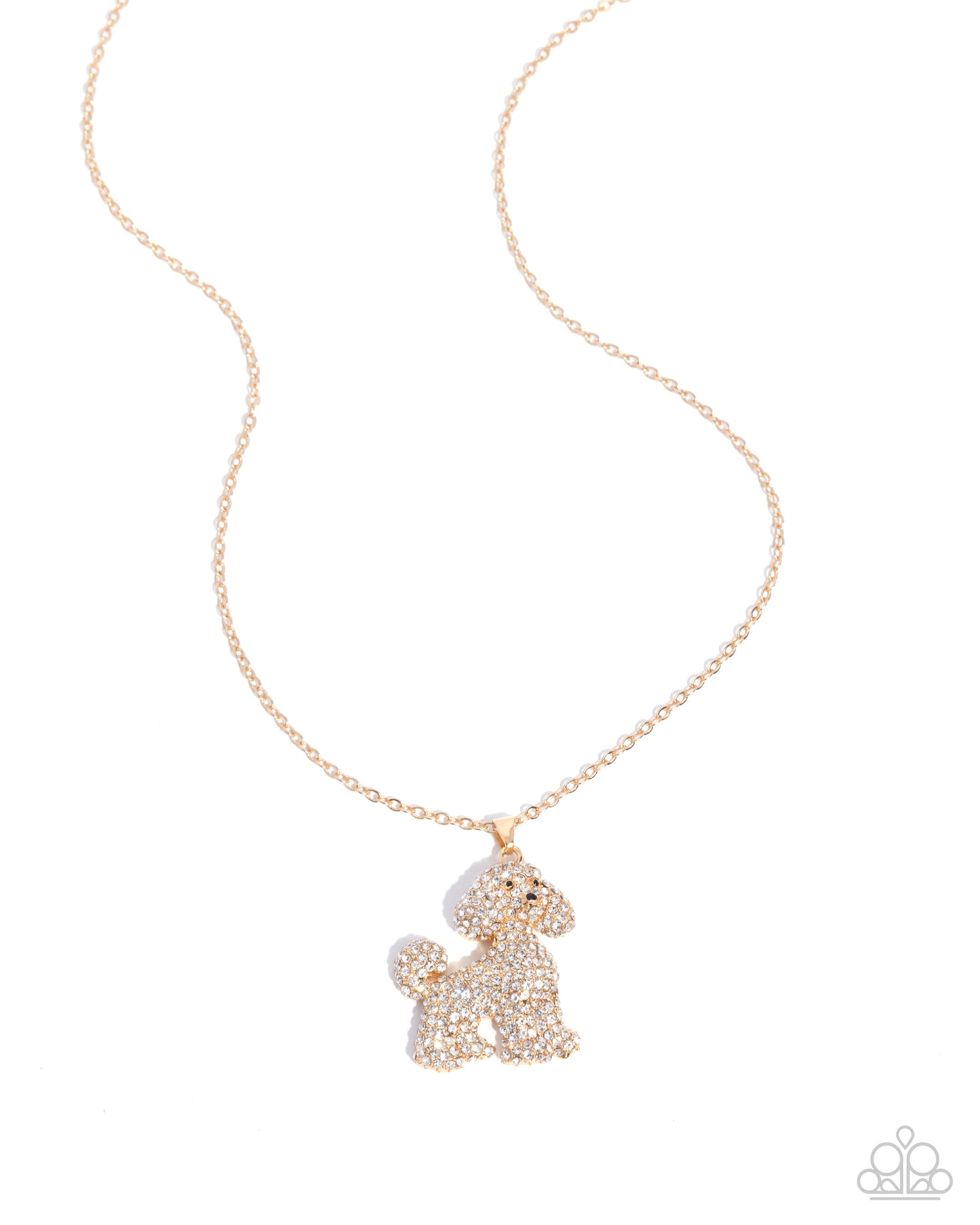 Particular Poodle - Gold Poodle Pendant Necklace - Paparazzi Accessories