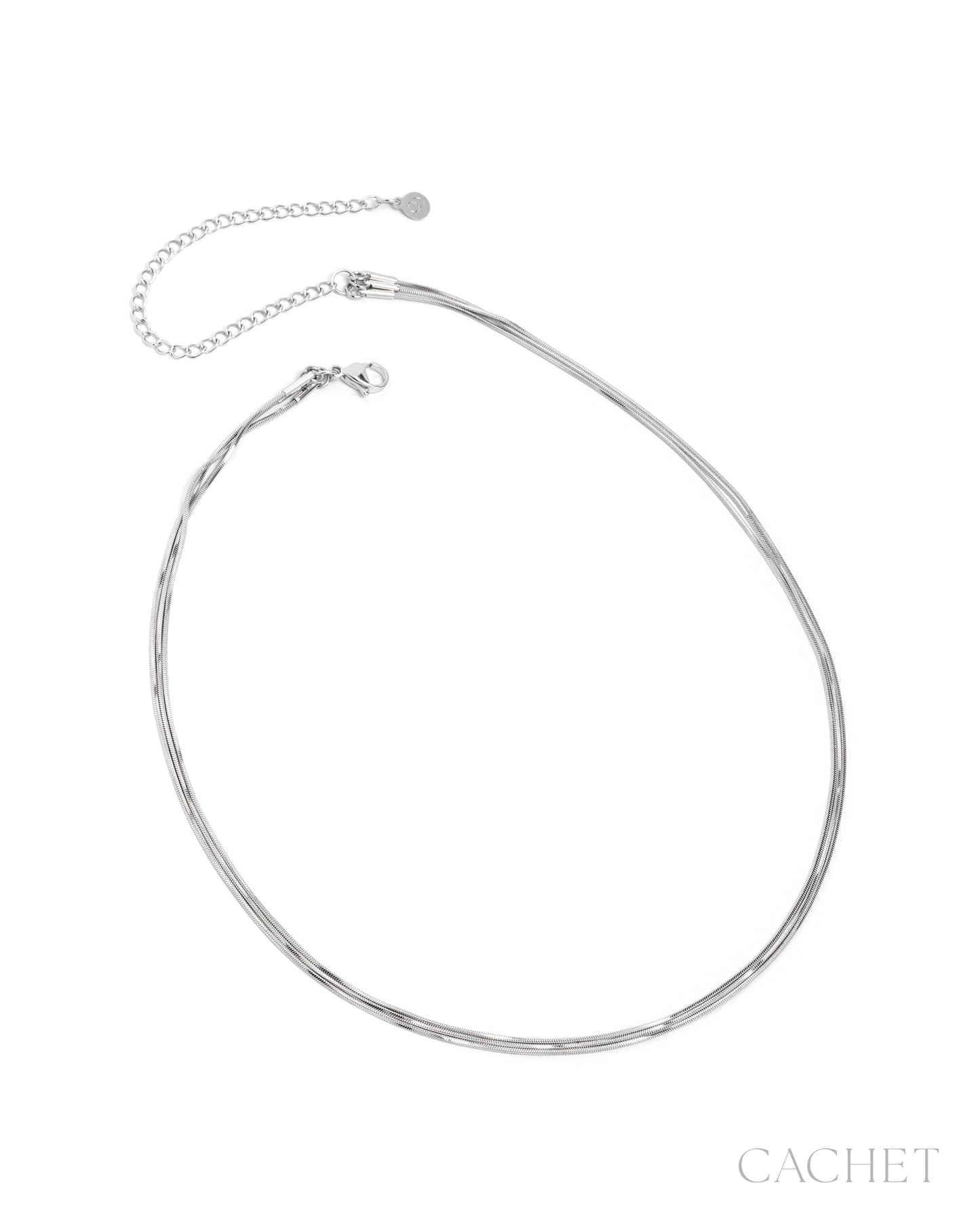 CACHET - "Niveau" - Rhodium Plated